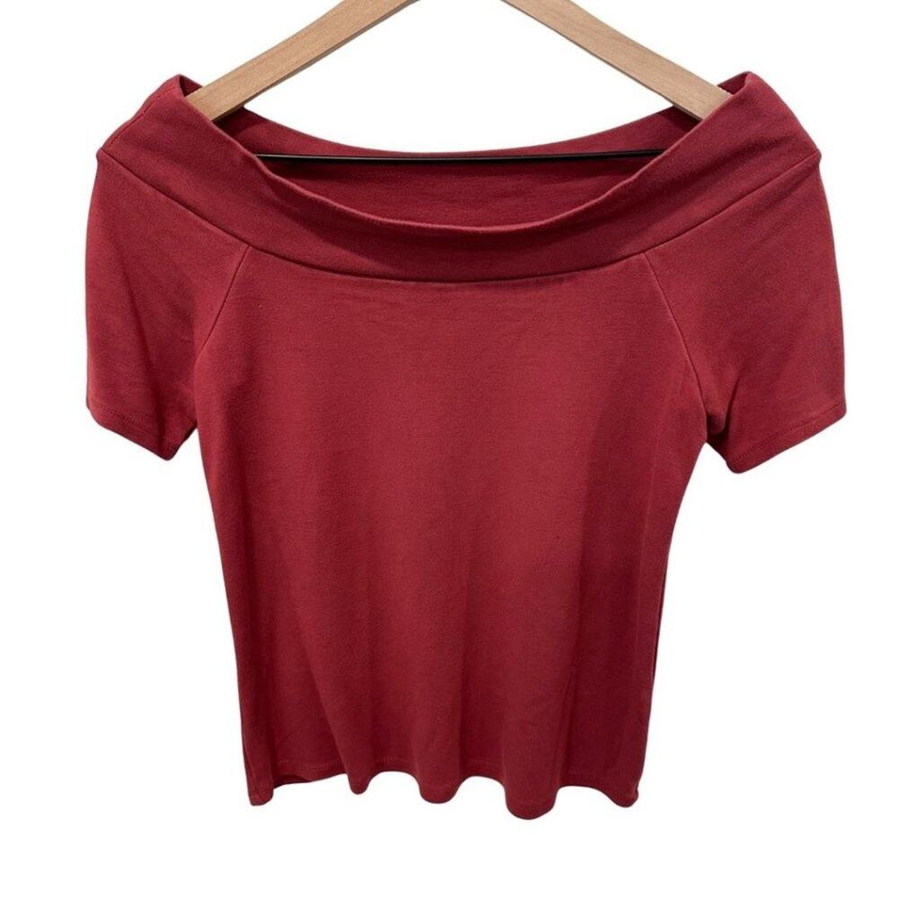 Gibsonlook Off Shoulder Top Mauve XS - Picture 1 of 6